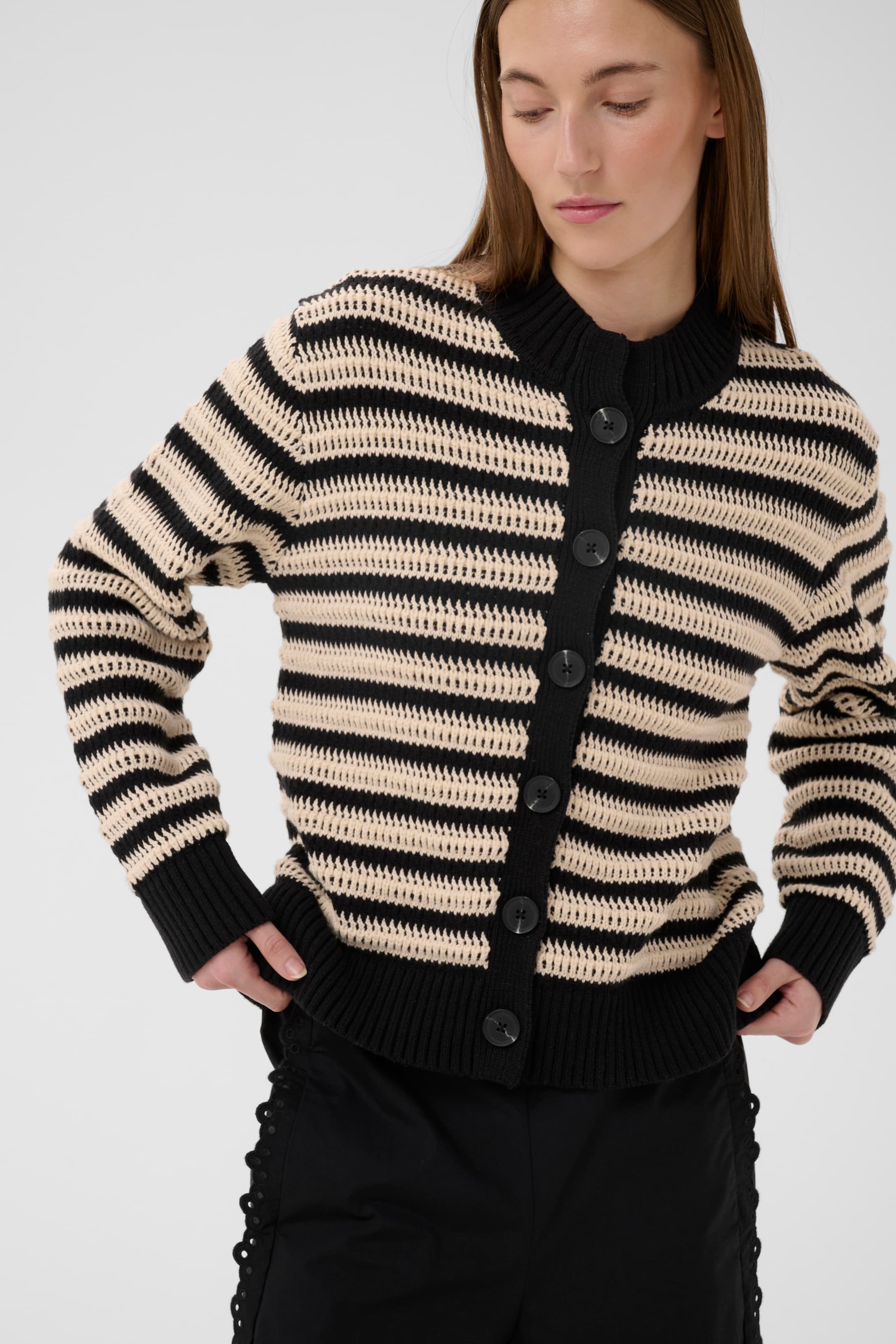 InWear Knit Cardigan in Black