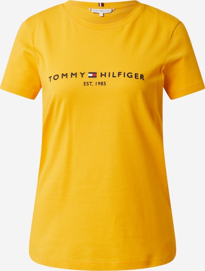 TOMMY HILFIGER T-Shirt in nachtblau / goldgelb / hellrot / weiß, Produktansicht