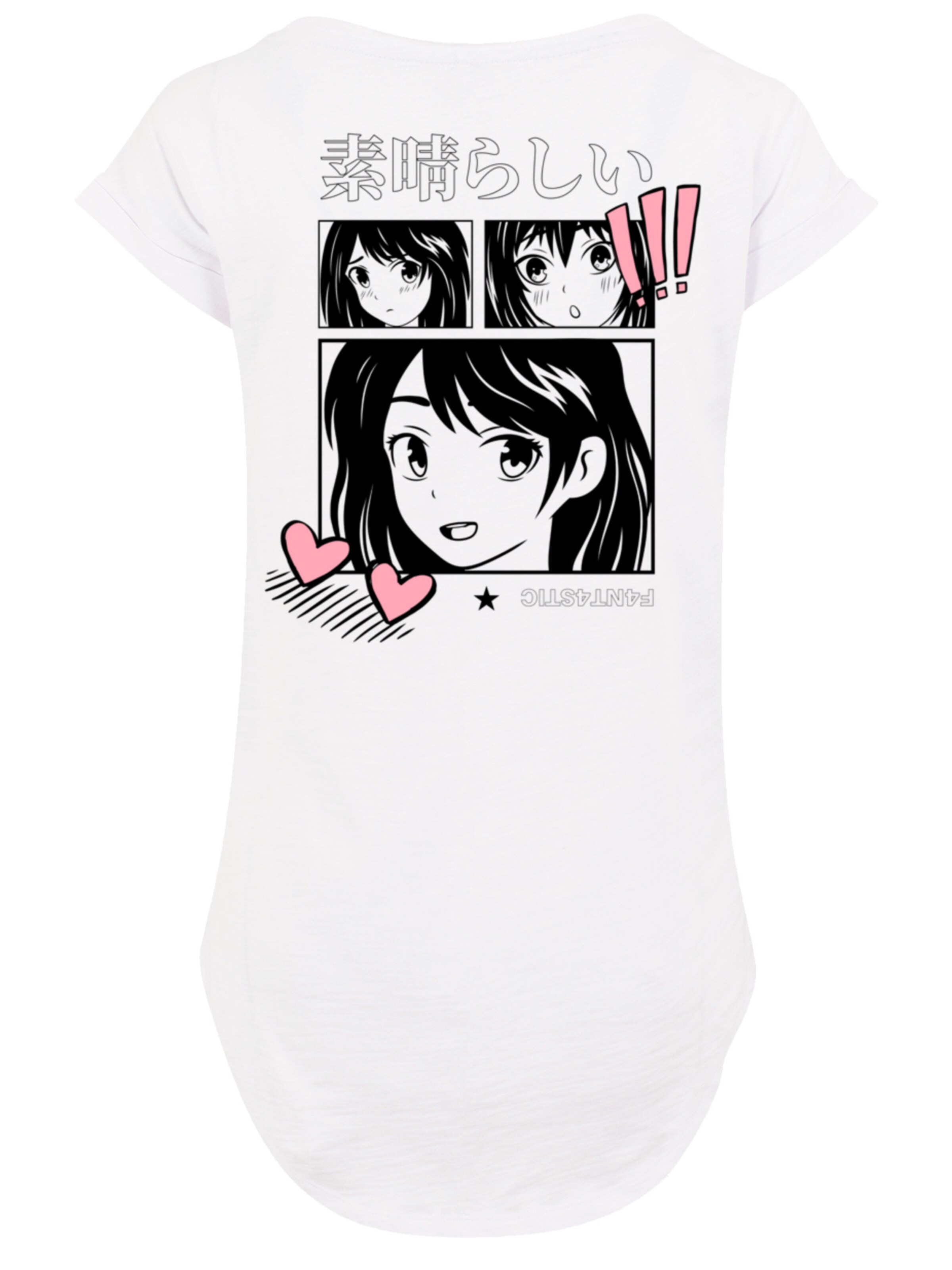 F4NT4STIC Shirt 'Manga Anime Japan' in White