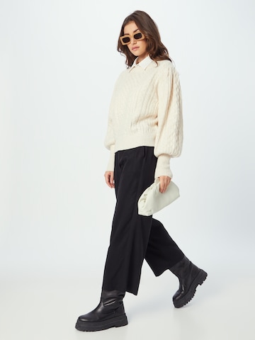 MSCH COPENHAGEN Sweater 'Iveta Peony' in Beige