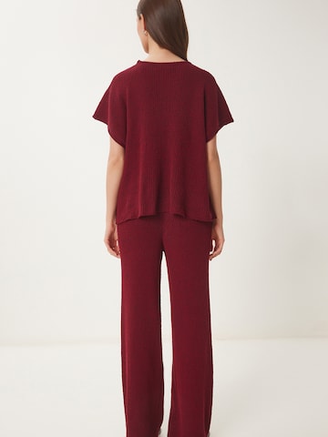 Pantalons de tailleur Happiness İstanbul en rouge