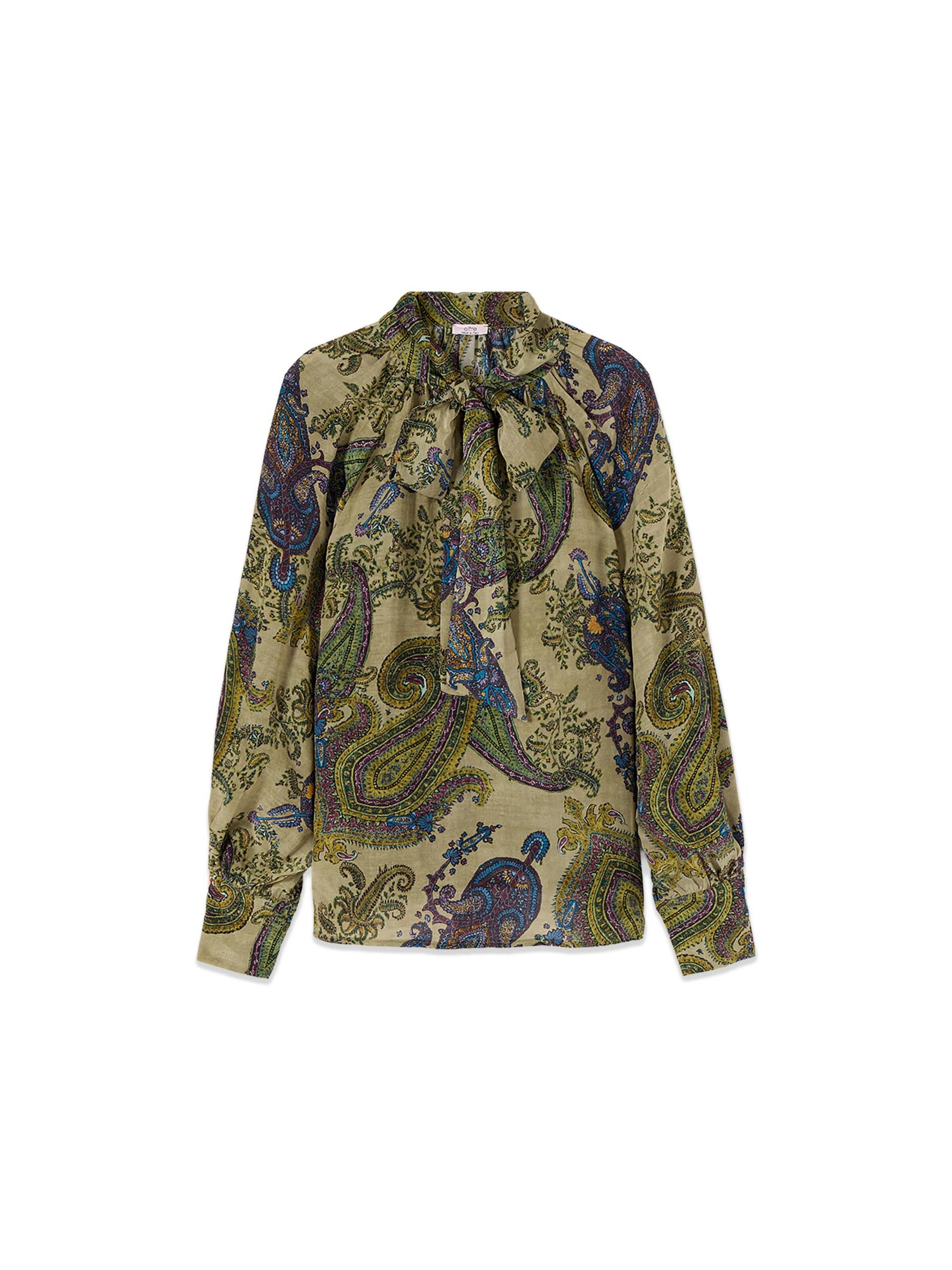 oltre - Blusa en verde: frente