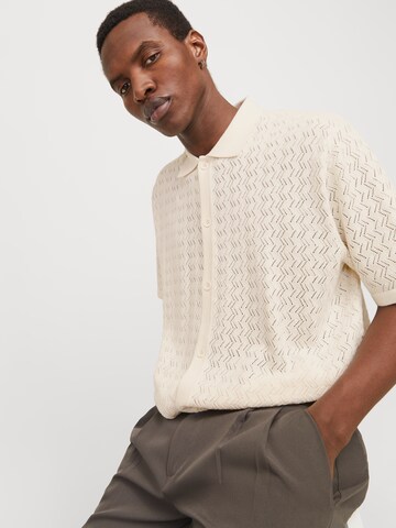 JACK & JONES Comfort Fit Πουκάμισο 'JORTYLER' σε μπεζ