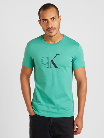 Calvin Klein Jeans T-Shirt in Grün: Vorderseite