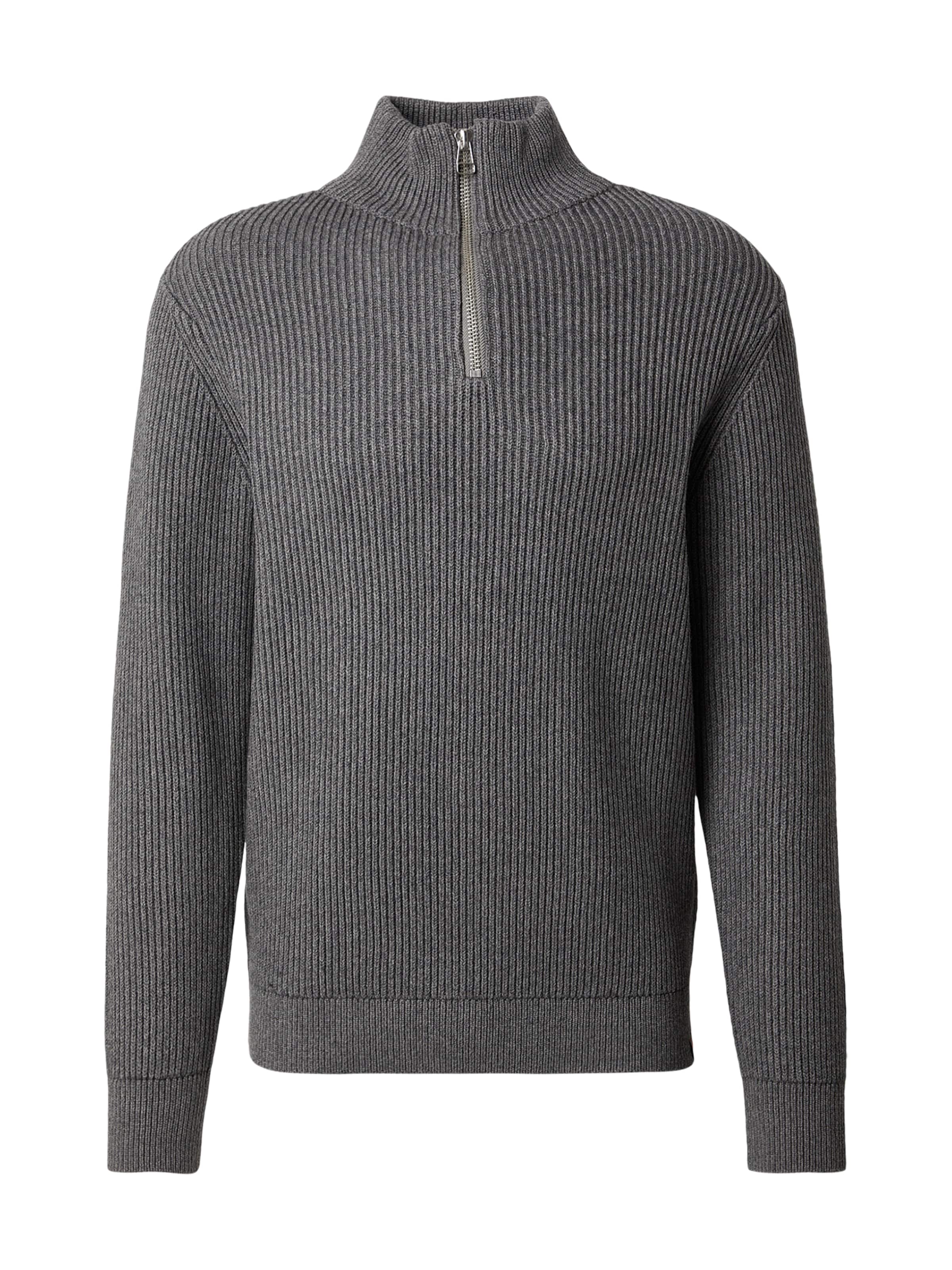 JACK & JONES Kampsun 'RDDWalt', värv hall: eest vaates