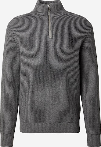 JACK & JONES Kampsun 'RDDWalt', värv hall: eest vaates