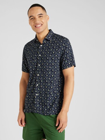 GUESS Regular Fit Hemd in Blau: Vorderseite