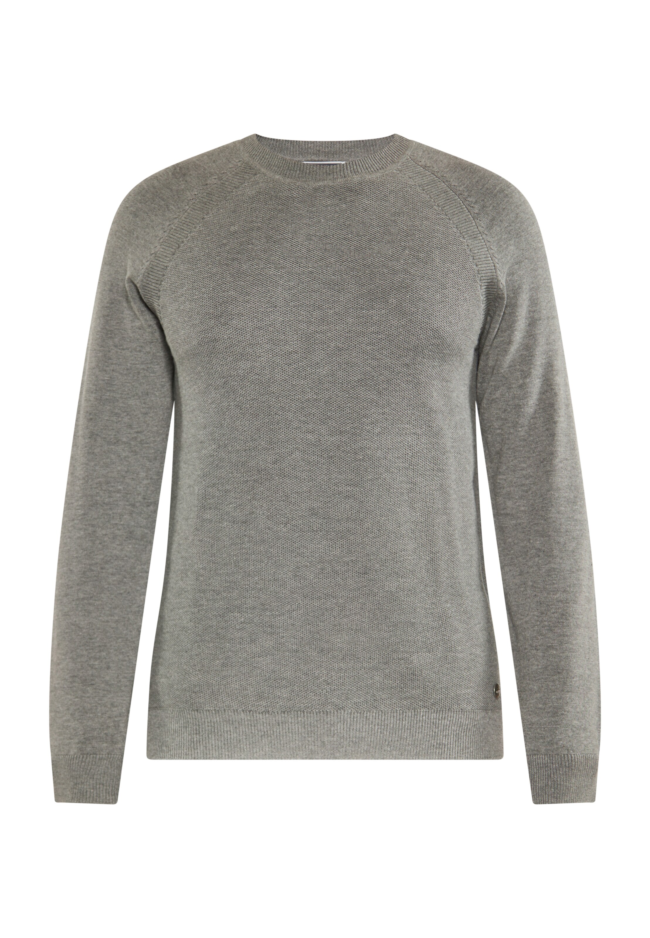 DreiMaster Maritim Pulover | siva barva: sprednja stran