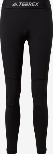 Pantaloni sport 'Agravic' adidas Terrex pe negru / alb, Vizualizare produs