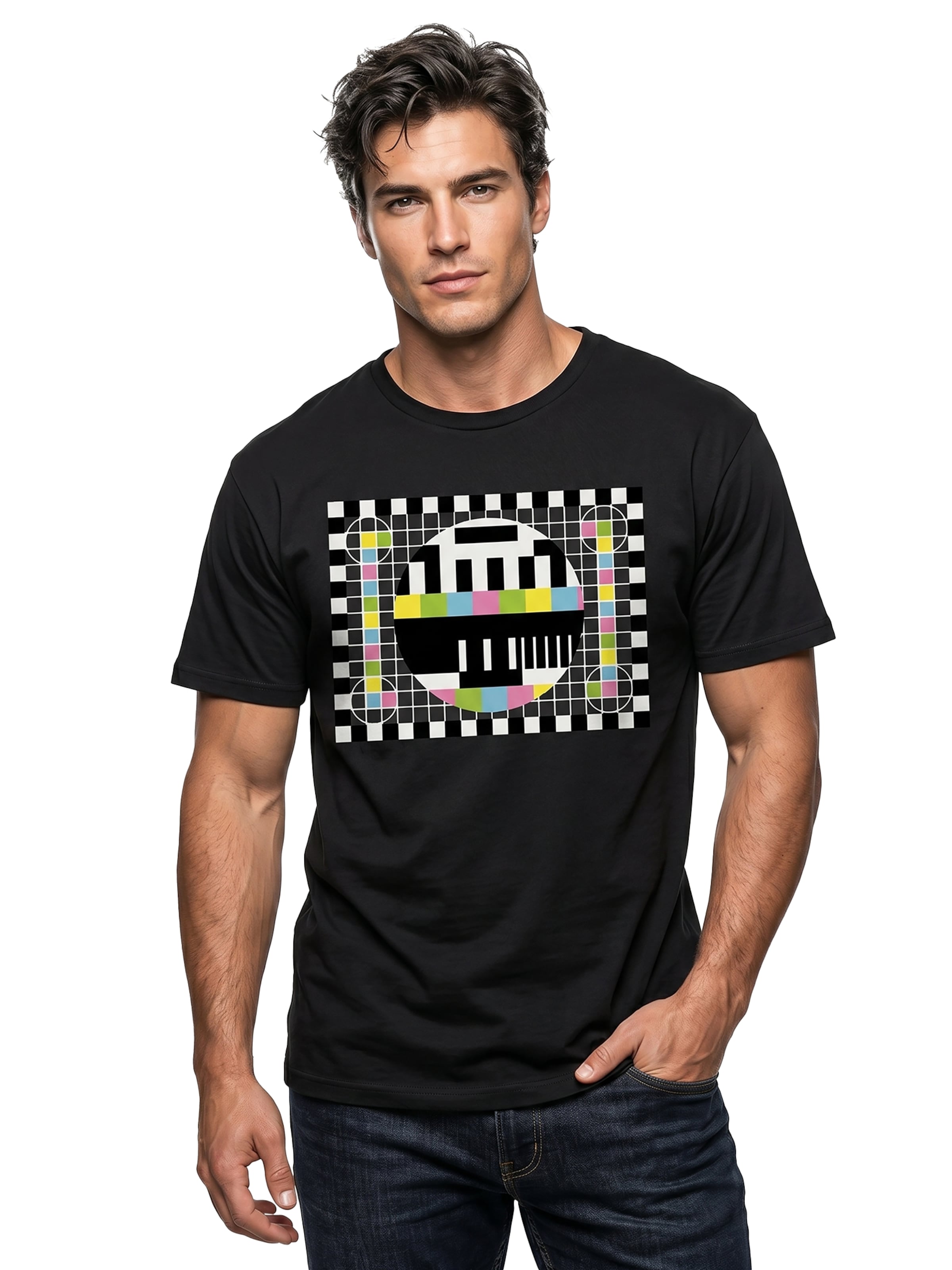 MAKAYA Shirt 'Testbild' in Black