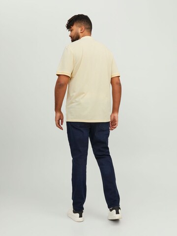 Jack & Jones Plus Poloshirt 'Mao' in Gelb