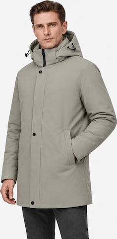 ALLTHEMEN Winter Jacket 'Nordlicht' in Green: front