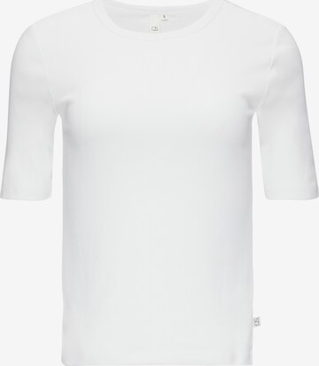 T-shirt QS en blanc : devant
