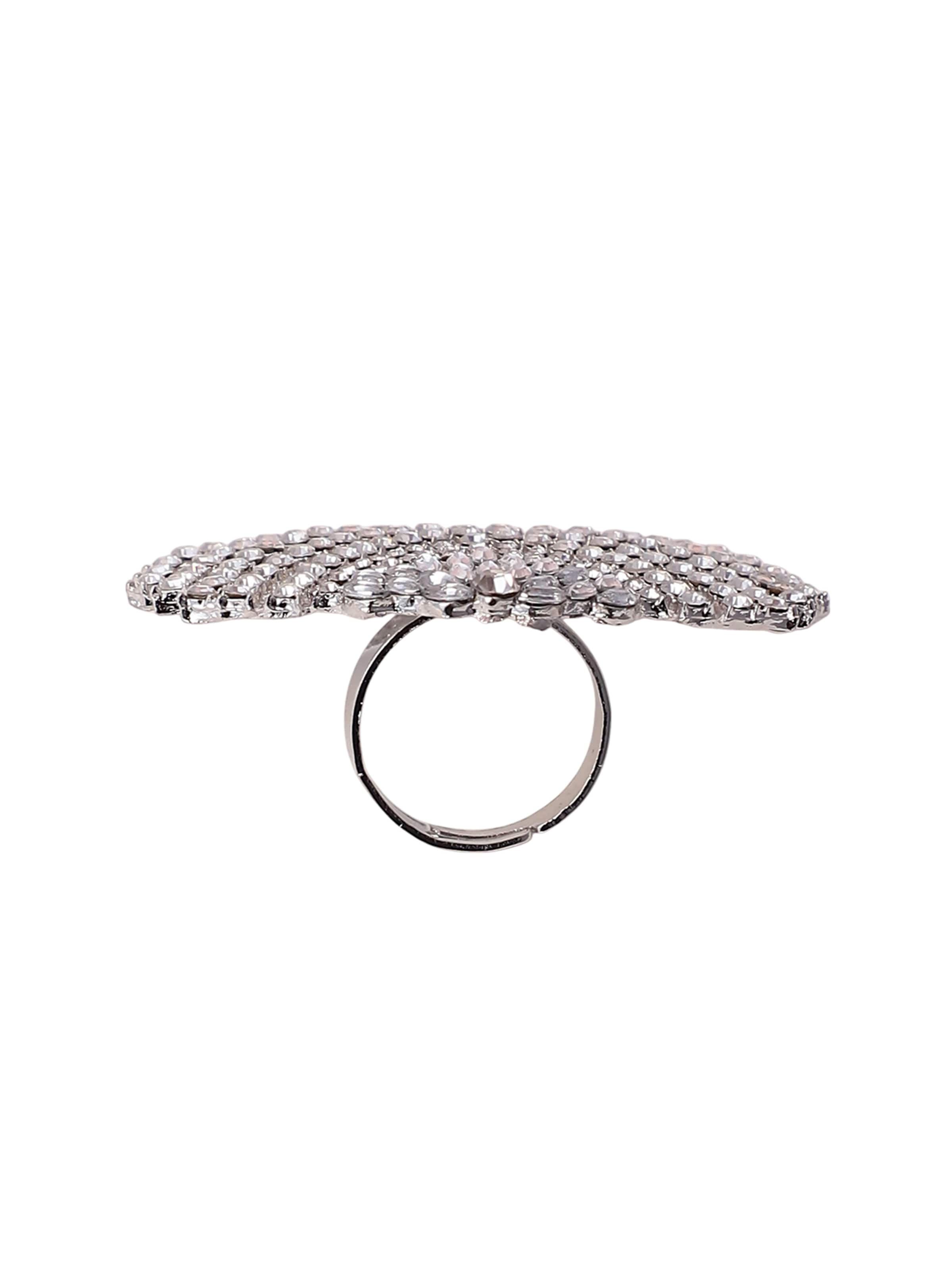 SOHI Prstan 'Charu' | srebrna barva