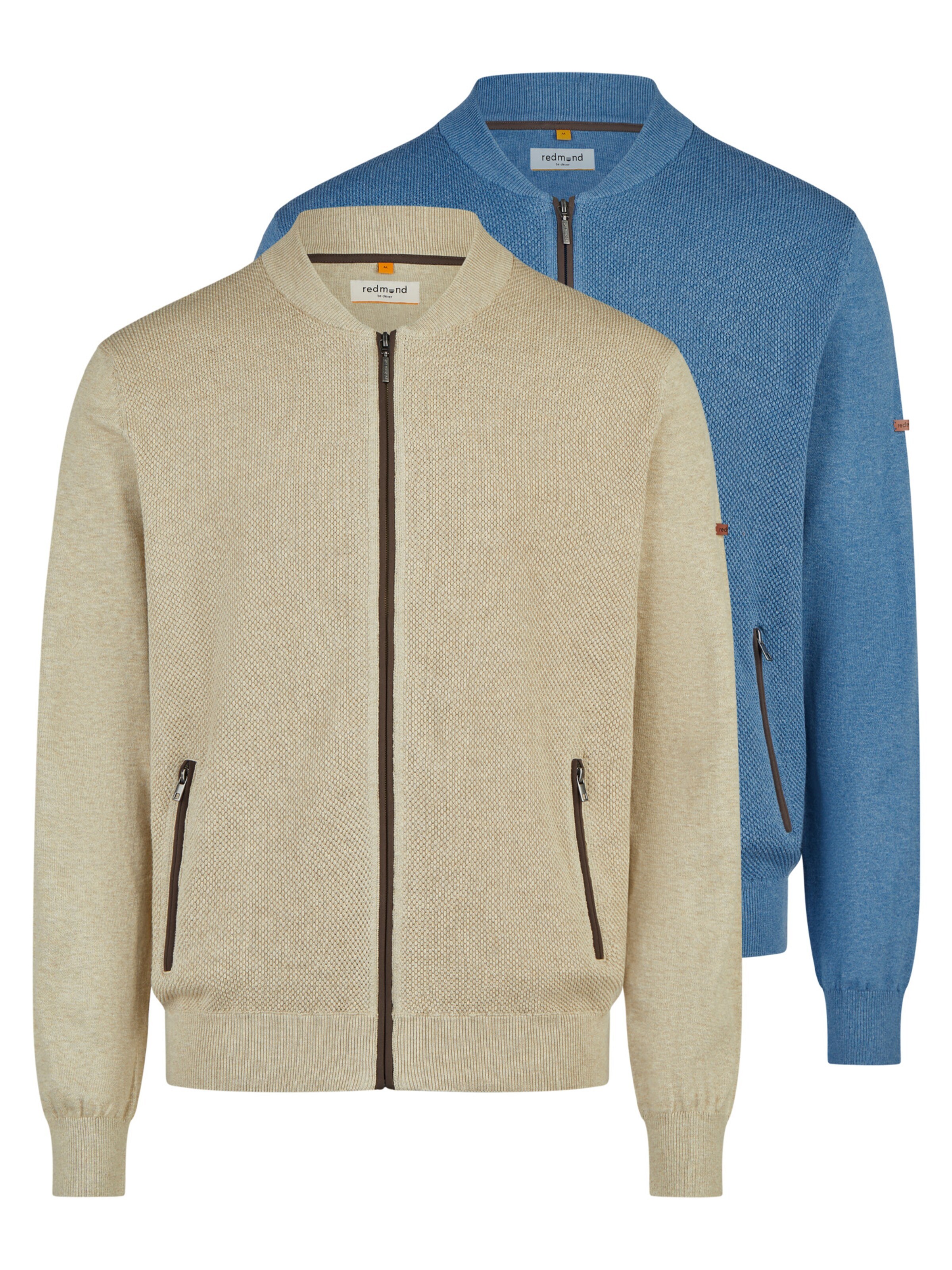 redmond Knit cardigan 'Basic' in Beige: front