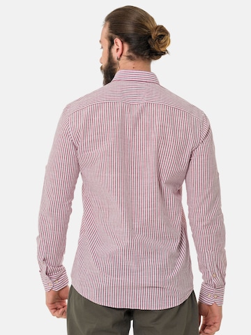 Coupe slim Chemise 'CH194' CIPO & BAXX en rouge