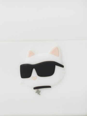 Karl Lagerfeld Θήκη κινητού τηλεφώνου 'Choupette' σε λευκό