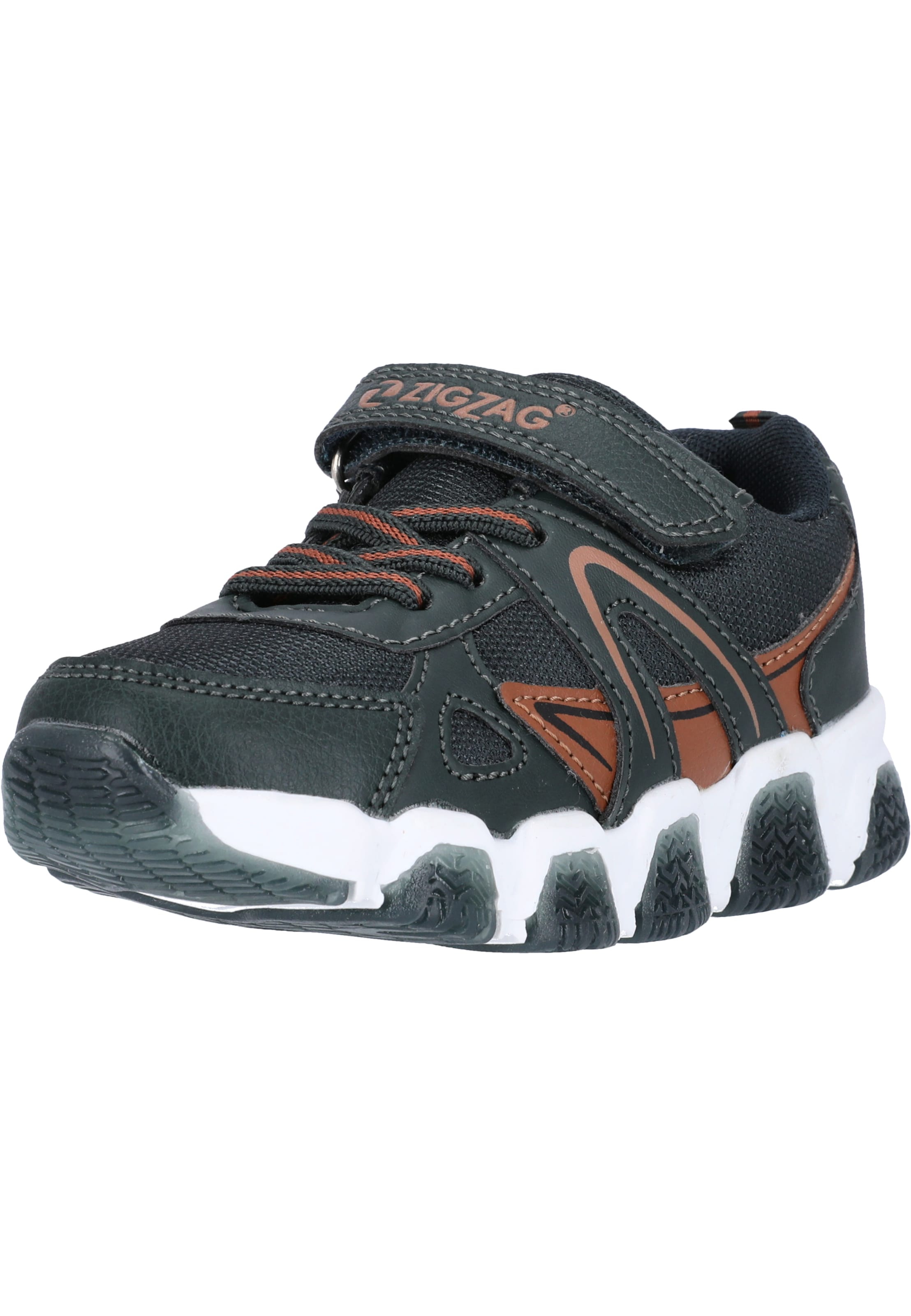 ZigZag Sneaker 'Rupen' in Grau: Vorderseite