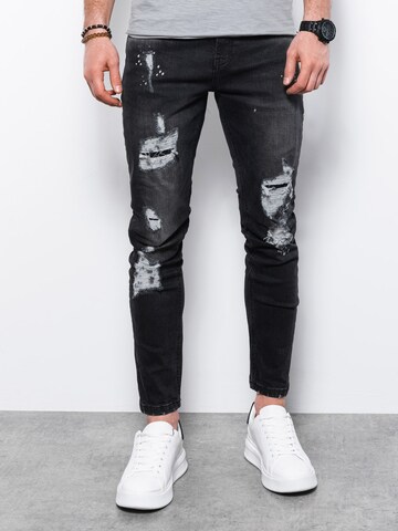 Ombre Slimfit Jeans in Schwarz