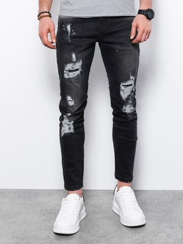 Ombre Slimfit Jeans in Zwart