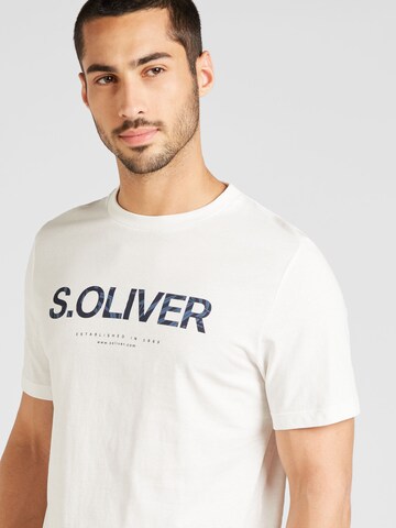 T-Shirt s.Oliver en blanc