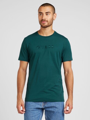 GUESS T-Shirt 'CLASSIC' in Grün: Vorderseite
