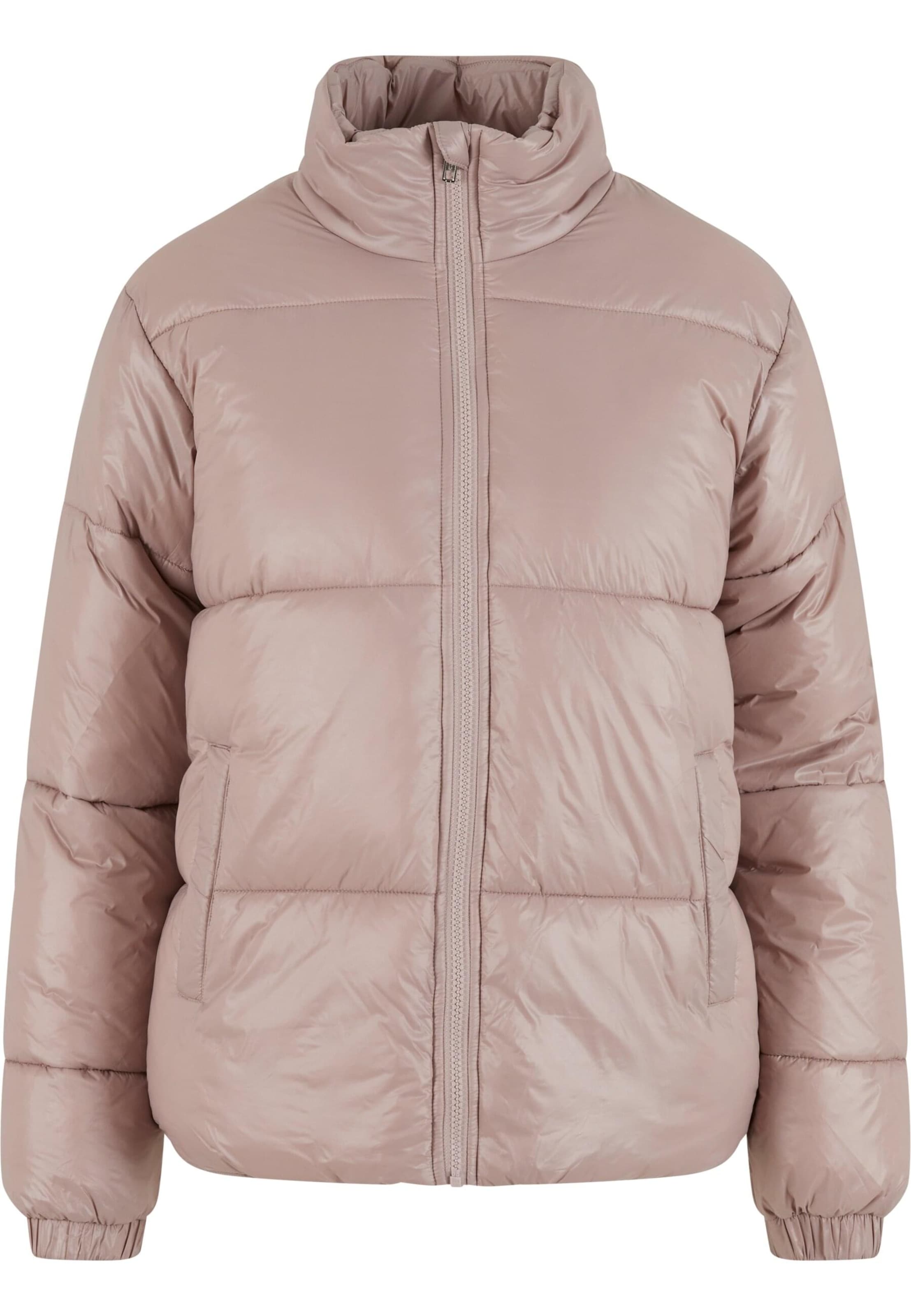 Urban Classics Winter jacket in Pink: front