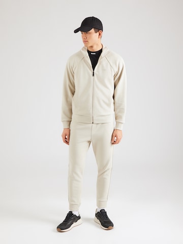 BOSS Sweatsuit in Beige: front