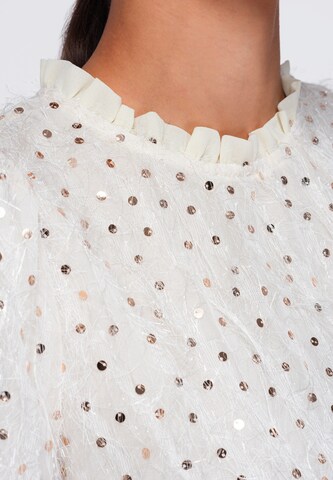 Ombre Blouse in Beige