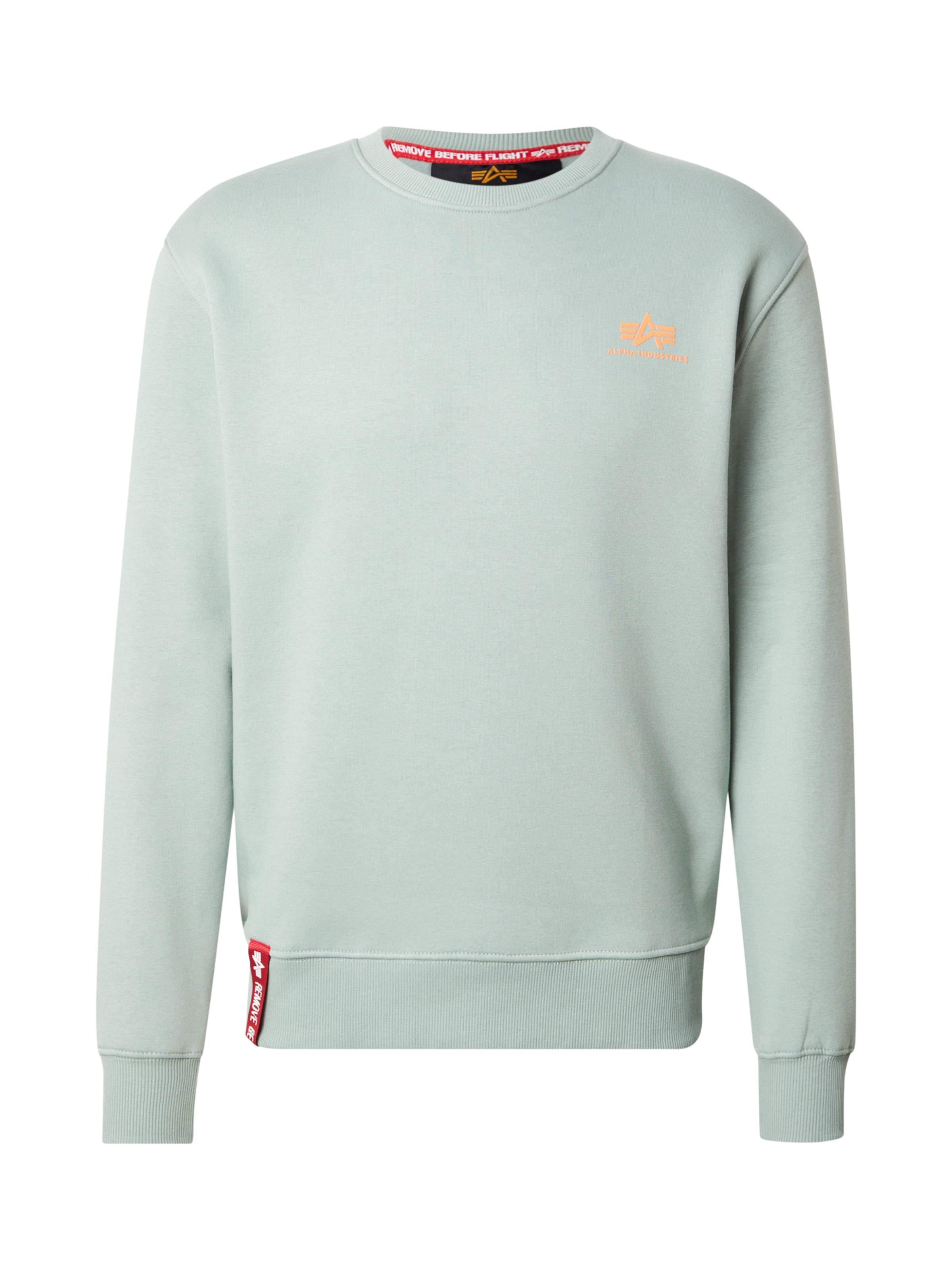 ALPHA INDUSTRIES Collegepaita värissä vihreä: etupuoli