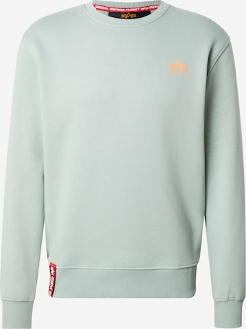 ALPHA INDUSTRIES Collegepaita värissä vihreä: etupuoli