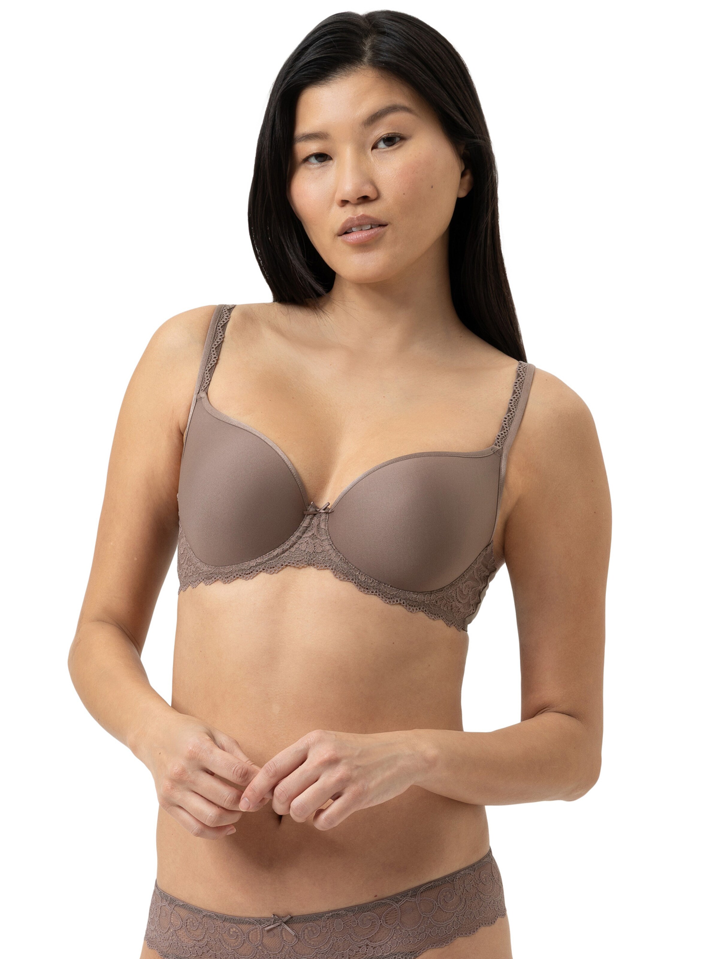 Mey T-shirt Bra in Brown: front
