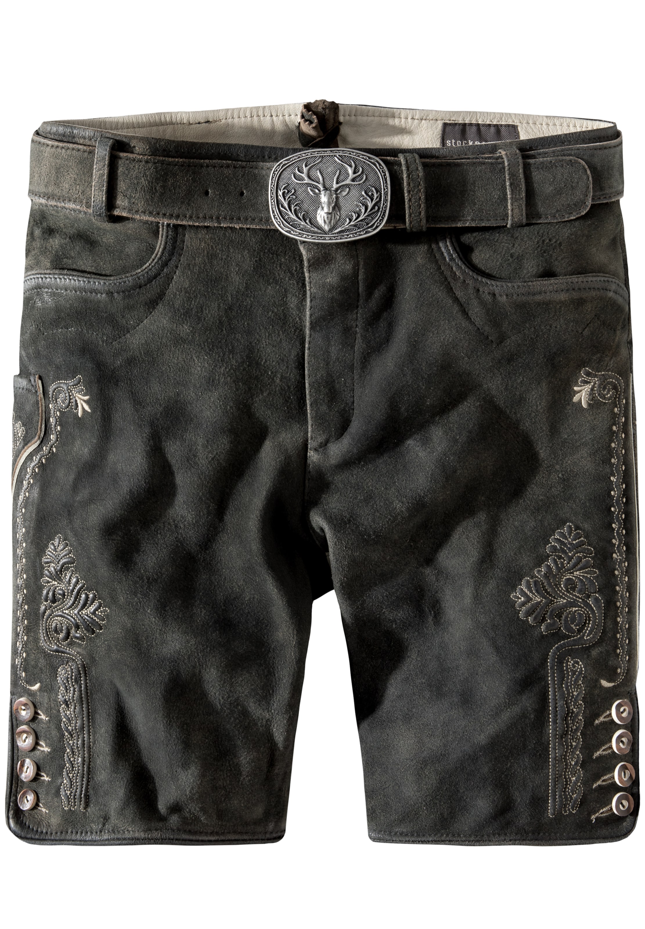 STOCKERPOINT Regular Traditional Pants 'Ronny' in Grey: front
