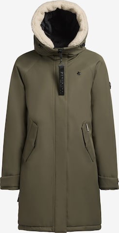 Manteau d’hiver 'SEMIE2' khujo en vert : devant