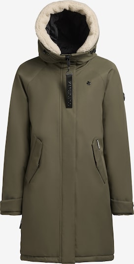 Žieminis paltas 'SEMIE2' iš khujo, spalva – rusvai žalia, Prekių apžvalga