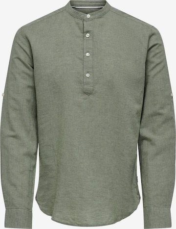 Only & Sons Рубашка 'Caiden' в Зеленый: спереди