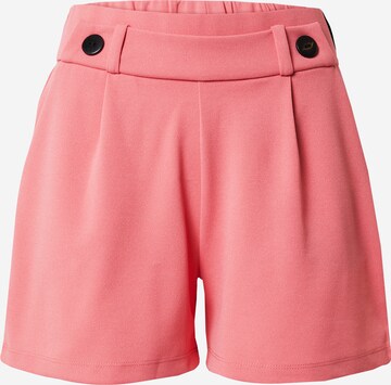 JDY Regular Pleat-Front Pants 'GEGGO' in Pink: front