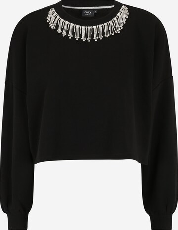 Only Petite Sweatshirt 'RHINE' in Schwarz: predná strana