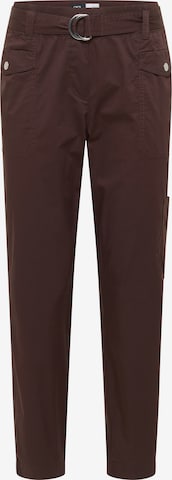 CECIL Slim fit Pants in Brown: front