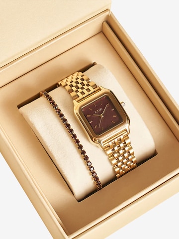 BURKER Watches - Reloj analógico 'Macy Gold Burgundy' en rojo