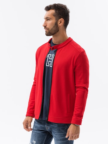 Ombre Sweatvest 'B1071' in Rood