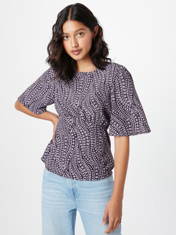 Dorothy Perkins - Blusa 'Tea' en negro: frente