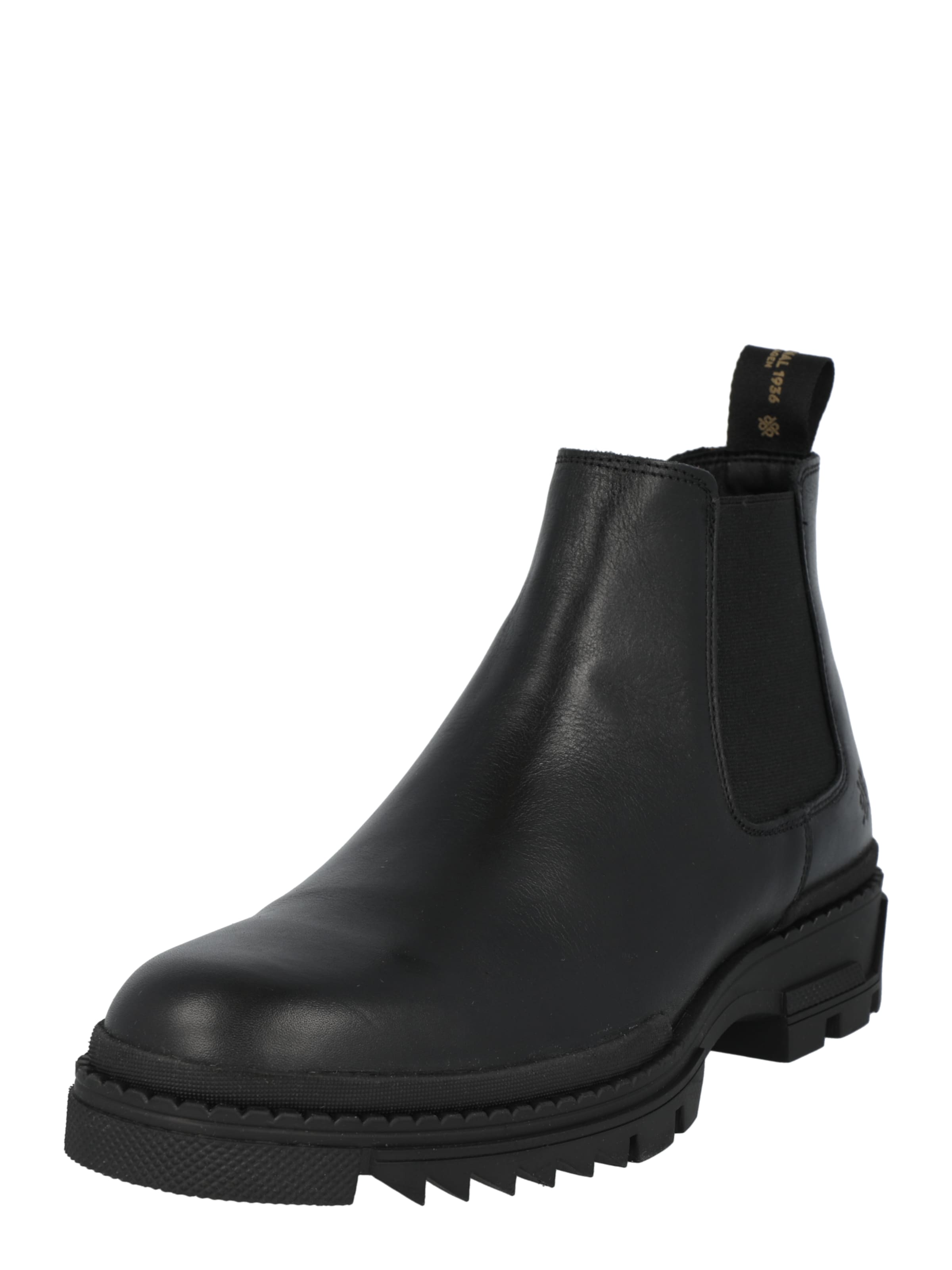 The Original 1936 Copenhagen Chelsea Boots 'The Wulf' in Schwarz: Vorderseite