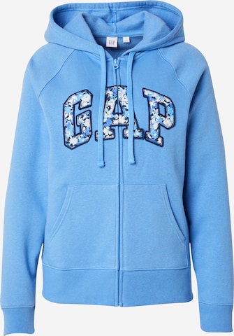 GAP - Casaco em moletão 'HERITAGE' em azul: frente