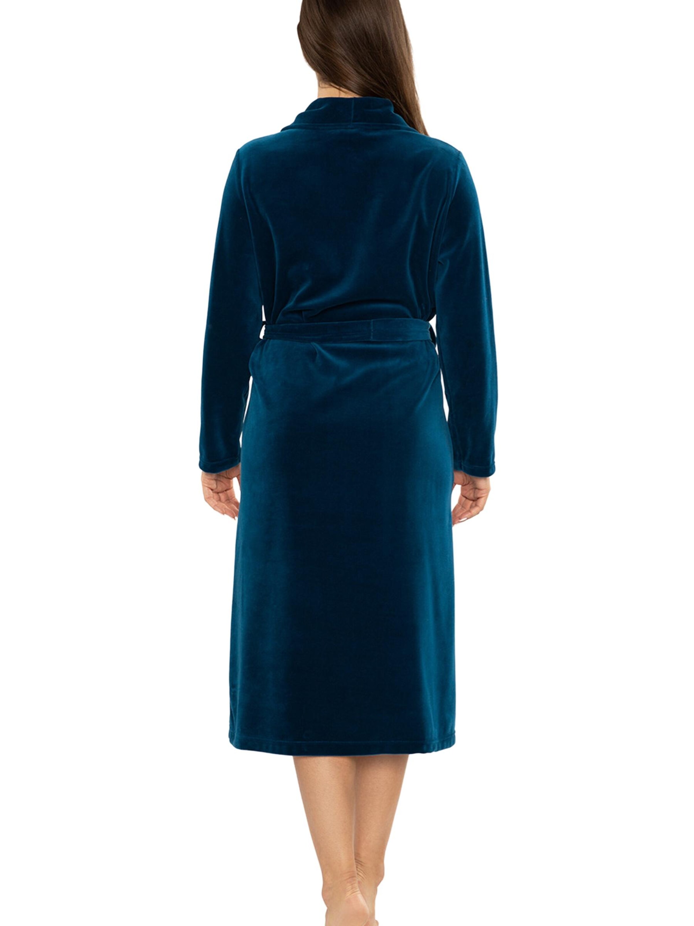 Vivisence Long Bathrobe '5022' in Blue