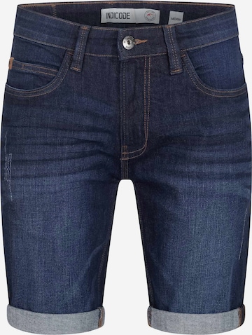 Pantalon INDICODE en bleu : devant