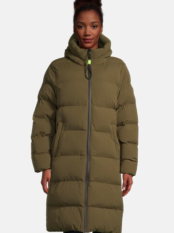 No. 1 Como Winter Coat 'Luzie' in Green: front