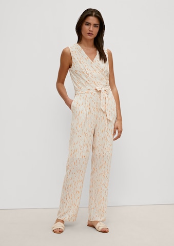 COMMA Jumpsuit in Beige: voorkant
