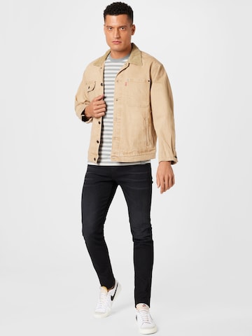 LEVI'S ® - Casaco meia-estação 'Levi's® Men's Sunset Trucker Jacket' em bege