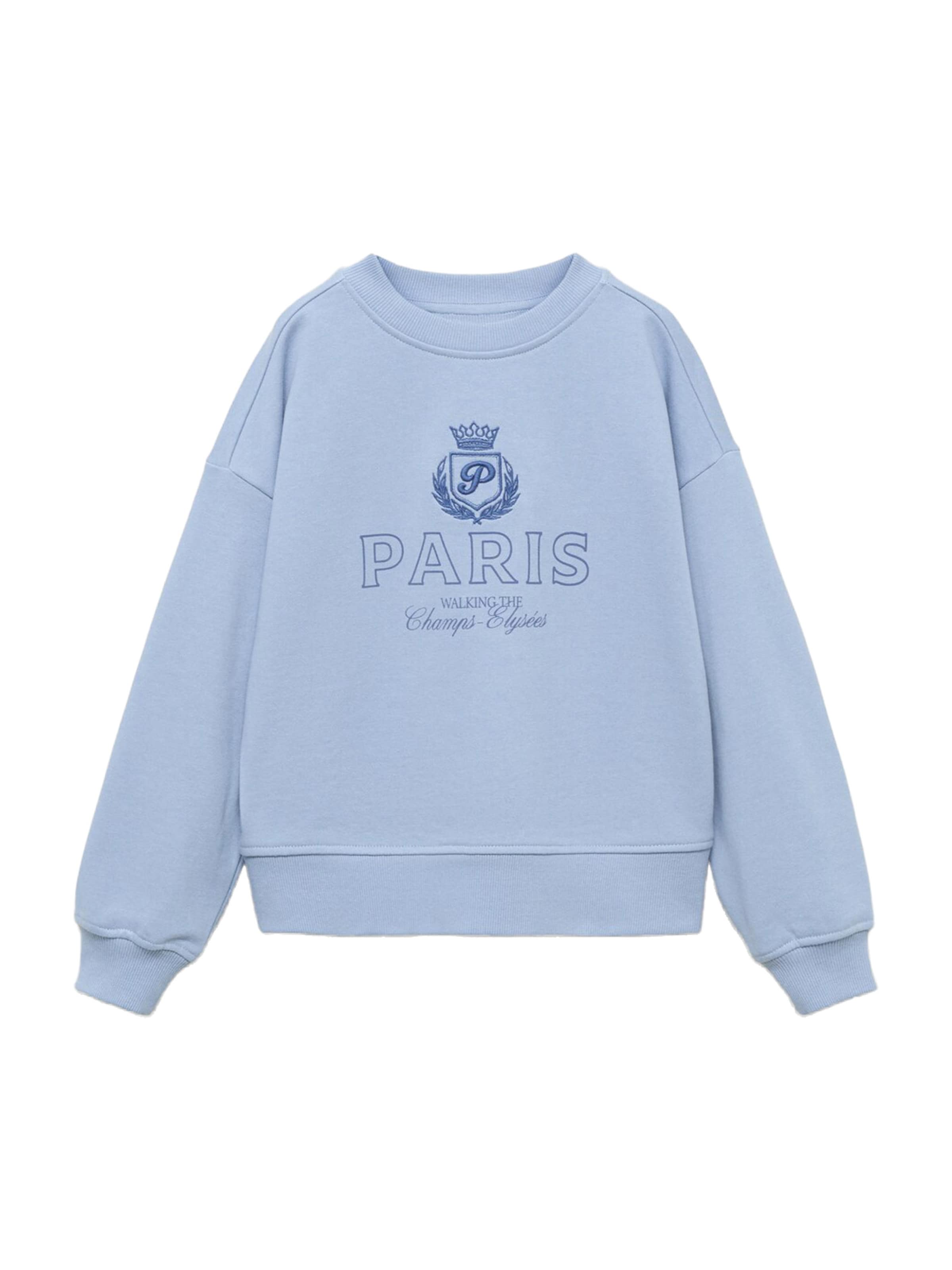 MANGO KIDS Collegepaita 'PARIS' värissä sininen: etupuoli